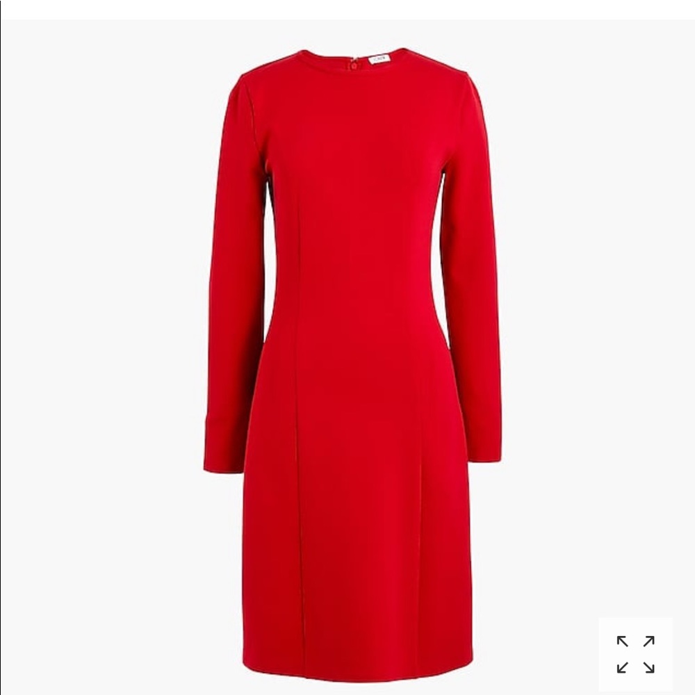 J. Crew new work long sleeve stretch ponte dress
